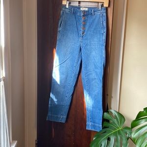 Madewell Button-Front Taper Jean in 26